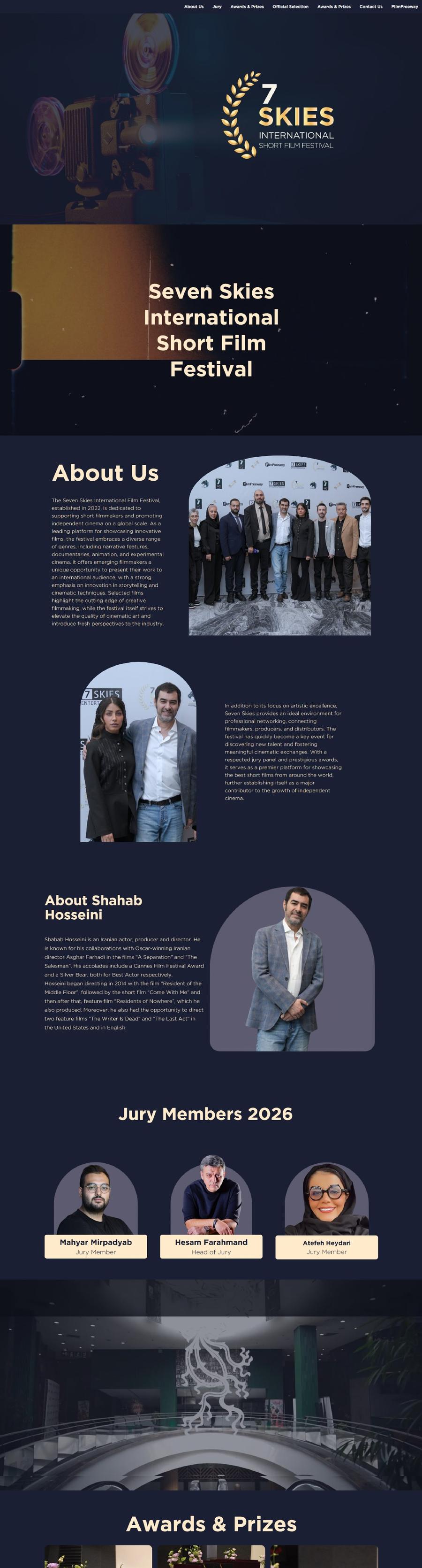 Seven Skies Film Festival home page, full length